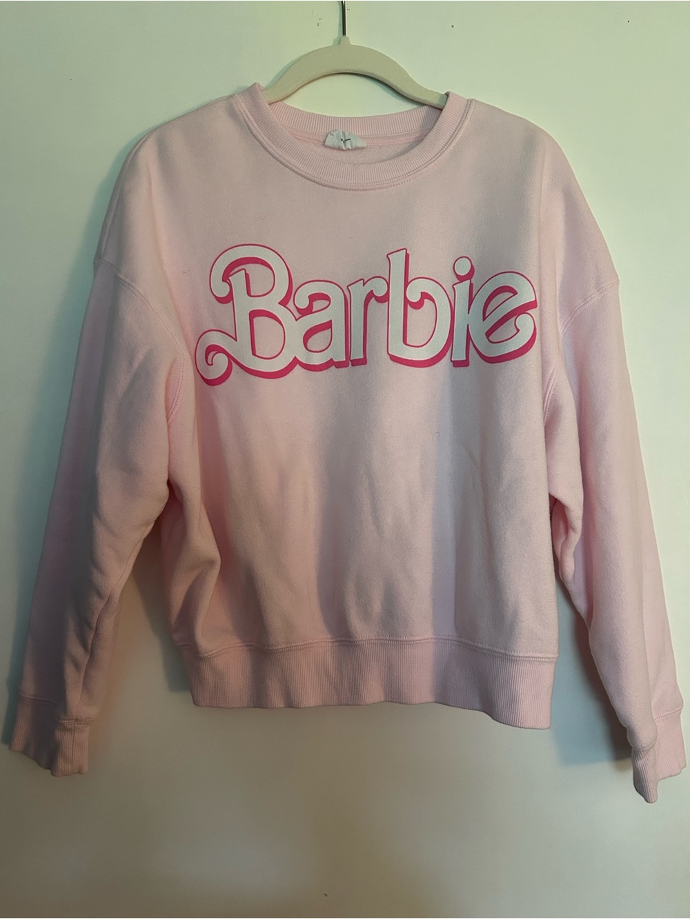 Barbie Pink Logo Crewneck Sweatshirt
